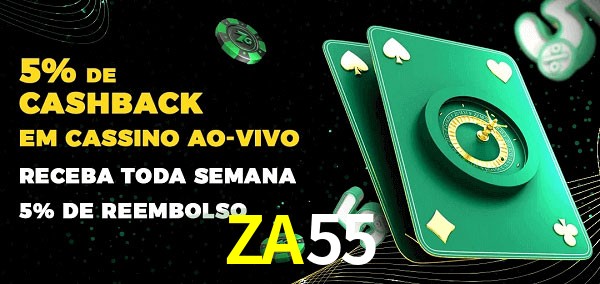 Promoções do cassino ao Vivo ZA55